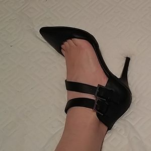 Genuine leather stilettos